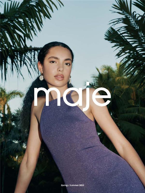 Maje 2023 春夏Tropical Purple胶囊系列（图片来源于品牌）
